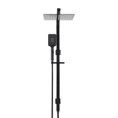 10'' Rain Shower Head Set Handheld Square High Pressure Black