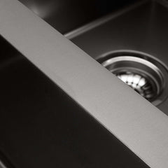 Cefito Kitchen Sink 44X44CM Stainless Steel Basin Single Bowl Black