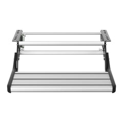 Weisshorn Manual Pull Out Caravan Step Folding RV Entry Stair 200KG Capacity Non-Slip Aluminium