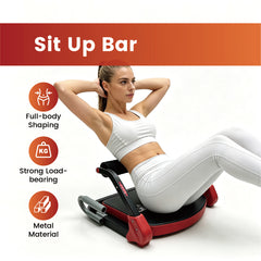 Ab Machine Ab Crunch Trainer 4-Level Adjustable Resistance Sit-Up Core Workout Equipment with 2 Resistance Bands Full Body Workout Home Gym 120kg Capacity