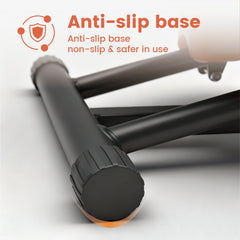 Simulate Ski Training Board Non-Slip Slide Stepper Training Machine with 2 Resistance Bands and Real-time Display Indoor Cardio Full Body Fitness Equipment