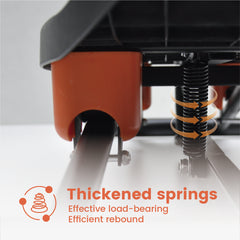 Simulate Ski Training Board Non-Slip Slide Stepper Training Machine with 2 Resistance Bands and Real-time Display Indoor Cardio Full Body Fitness Equipment