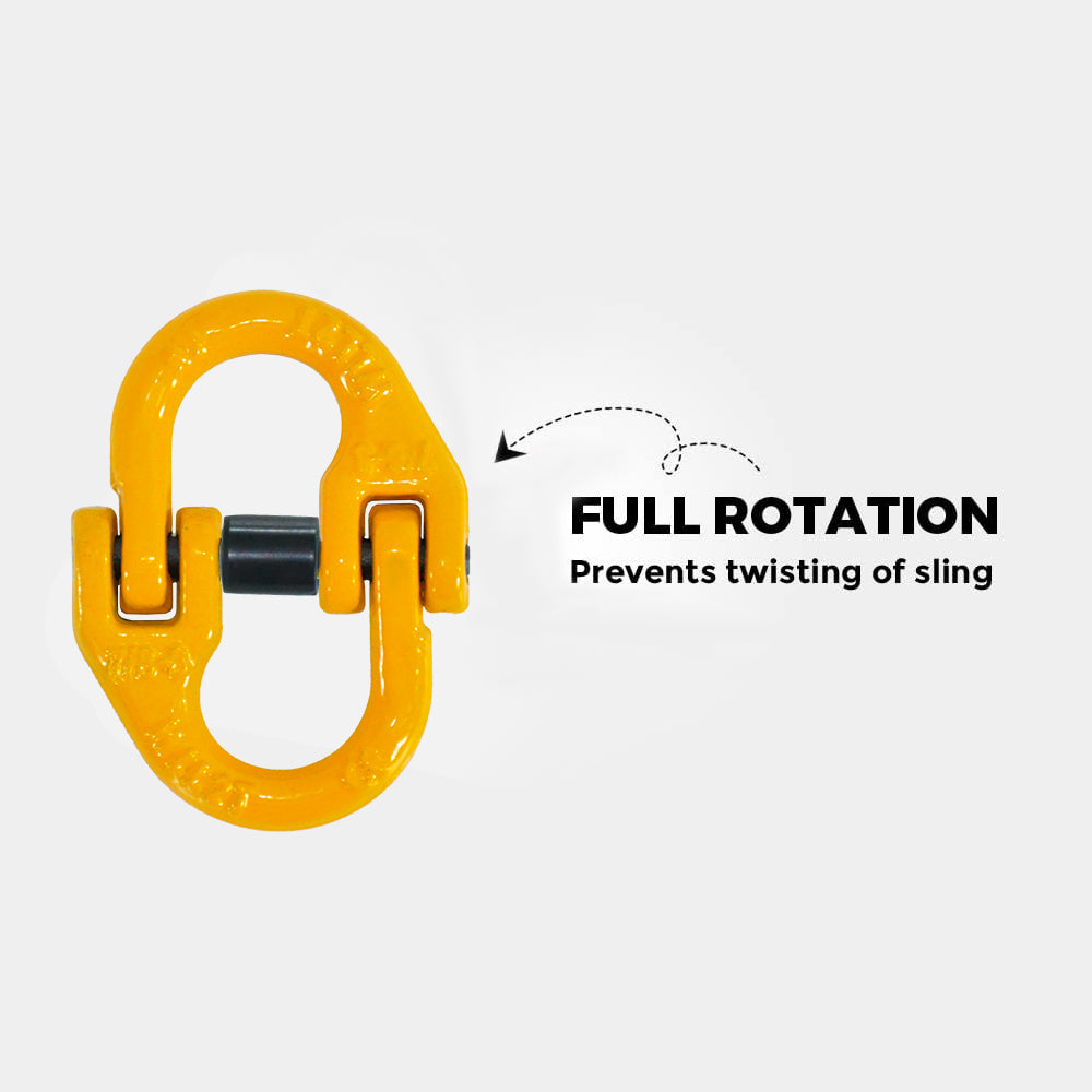 2Pack 7/8 mm Eye Sling Hook with Hammerlock Heavy Duty Safety Chain Swivel Winch Hook for Caravan Camper Trailer 2T Working Load Limit