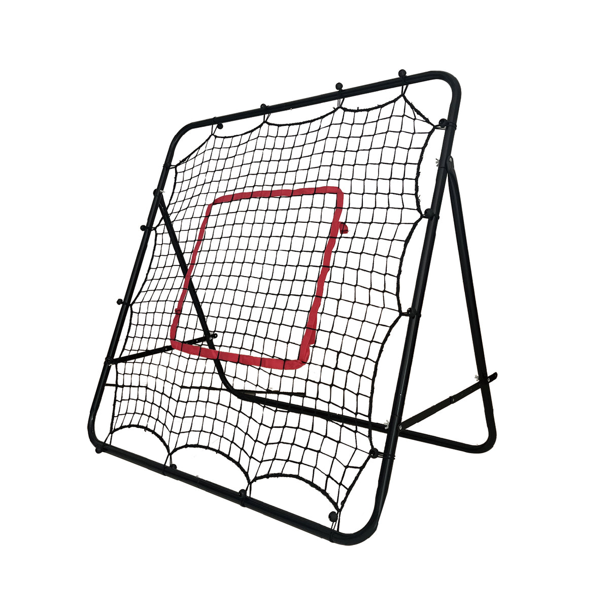 1m Football Rebounder Net Soccer Training Kickback Target Bounce Wall Detachable Metal Frame and PE Net For Passing Shooting Practice Sports Skills Trainer