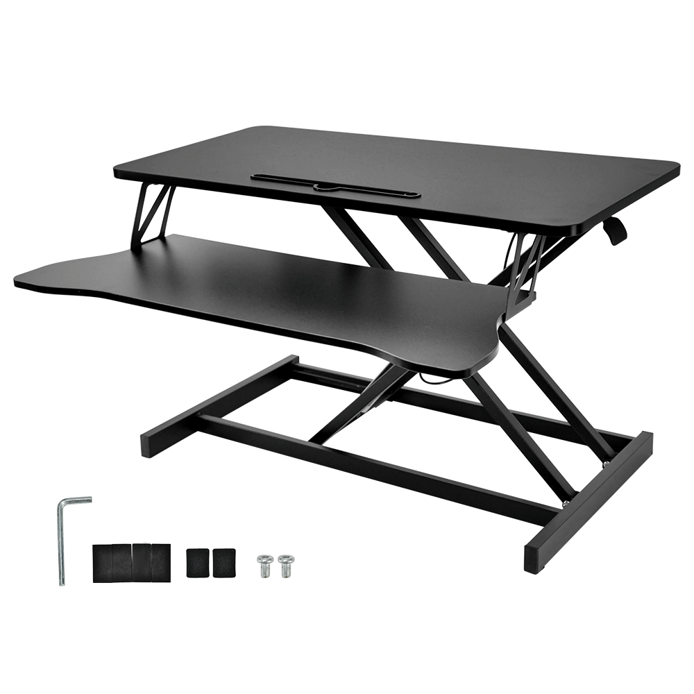 Standing Desk Converter Height Adjustable Dual Mode Sit-to-Stand ...
