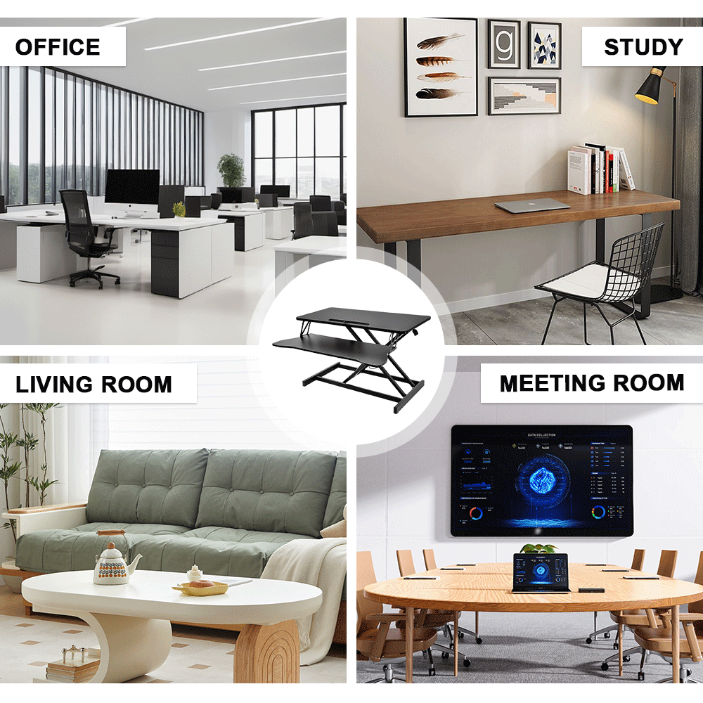 Standing Desk Converter Height Adjustable Dual Mode Sit-to-Stand ...