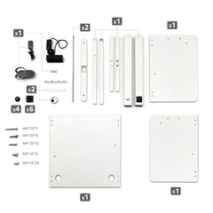 Electric Standing Desk 140 x 60cm Ergonomic Sit Stand Desk Height Adjustable with Hanging Hooks and Cable Management Home Office Computer White