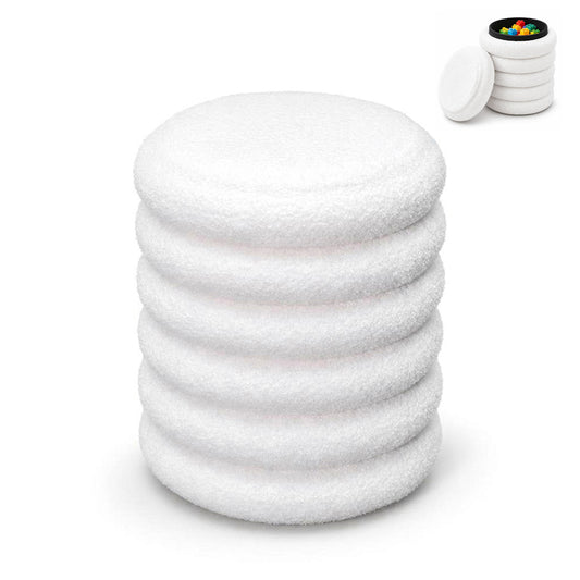 Round Storage Ottoman Teddy Fleece Vanity Stool Comfy Seat with 20L Hidden Storage for Living Room Bedroom Entryway No Assembly 150kg Capacity 37x46cm