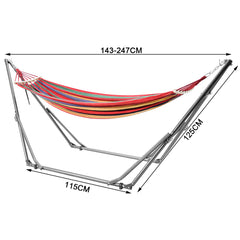 2 in 1 Swing Hammock Portable Heavy Duty Hammock Frame Stand Foldable Lying Hammock and Hammock Chair with Carrying Bag for Garden Camping Max Load 200kg