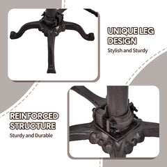 Adjustable Bar Stool Kitchen Swivel Counter Barstool Dinning Chair Hip Curve Design Tractor Seat Stool Cast Iron 56-74cm for Dinning Cafe Outdoor