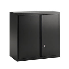 Giantz Steel Tool Cabinet Wall Mount Adjustable Shelf Garage Storage Lockable Black