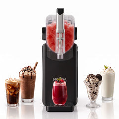 NORDA Slushie Machine 2.2L Frozen Drink Maker Ice Cream Maker Foldable Control Panel Black