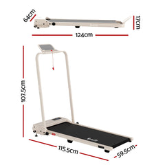 Everfit 3 in 1 Walking Pad Treadmill 12% Incline Under Desk Foldable Treadmills for Home Gym With 38cm Wide Belt APP Control