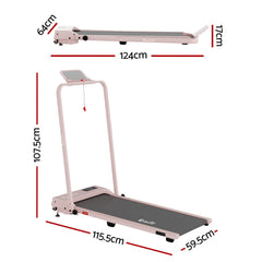 Everfit 3 in 1 Walking Pad Treadmill 12% Incline Under Desk Treadmills for Home Gym With 38cm Wide Belt APP Control