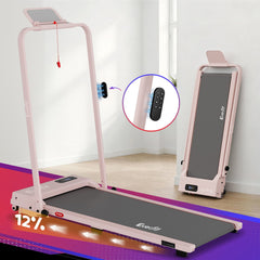 Everfit 3 in 1 Walking Pad Treadmill 12% Incline Under Desk Treadmills for Home Gym With 38cm Wide Belt APP Control