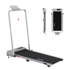 Everfit 3 in 1 Walking Pad Treadmill 12% Incline Under Desk Foldable for Home With 38cm Belt Silver