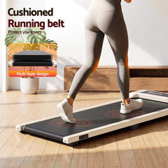 Everfit 3 in 1 Walking Pad Treadmill 12% Incline Under Desk Treadmills for Home Gym 40cmBelt Beige