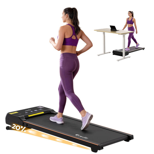 Everfit 3 in 1 Walking Pad Treadmill 20% Auto Incline Under Desk Treadmills for Home Gym With 40cm Wide Belt
