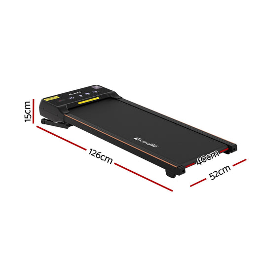Everfit 3 in 1 Walking Pad Treadmill 20% Auto Incline Under Desk Treadmills for Home Gym With 40cm Wide Belt