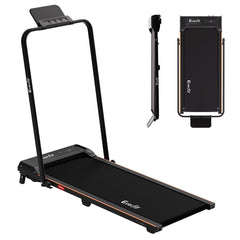 Everfit 3 in 1 Walking Pad Treadmill 12% Incline Foldable Under Desk Treadmills for Home Gym With 40cm Wide Belt Black