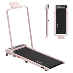 Everfit 3 in 1 Walking Pad Treadmill 12% Incline Foldable Under Desk Treadmills for Home Gym With 40cm Wide Belt Pink