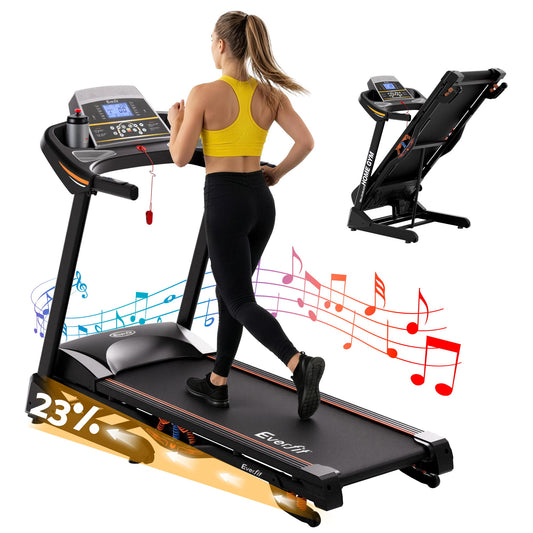 Everfit Treadmill Electric Auto Incline Home Gym Fitness Exercise Machine 480mm