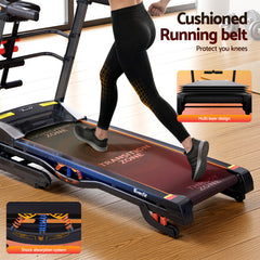 Everfit Treadmill Electric Home Gym Fitness Exercise Machine w/ Massager 480mm