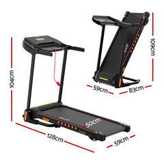 Everfit Treadmill Electric Home Gym Fitness Exercise Equipment Incline 390mm