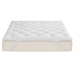 Giselle King Pillow Top Mattress Topper 1300GSM White Duck Feather For Old Bed Upgrade 5cm Thick