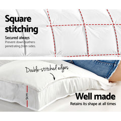 Giselle Bedding Pillowtop Mattress Topper 5cm Thick Pad for Back Pain Relief Washable Underlay Protector 1000GSM Microfibre Filling 45cm Deep Pocket King