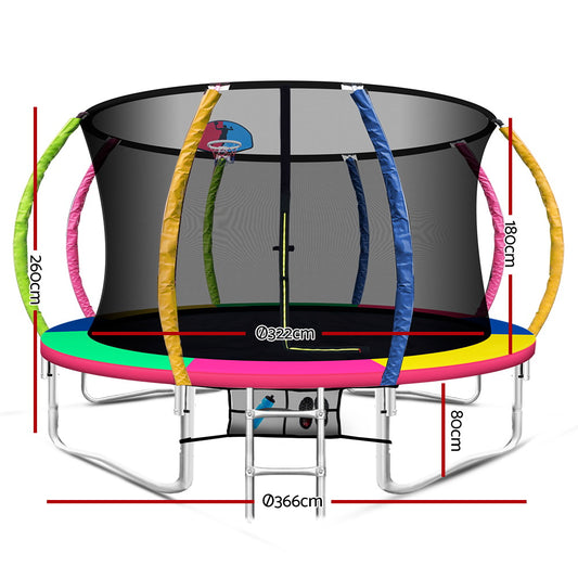 Everfit 12ft Trampoline Rebounder for Kids
