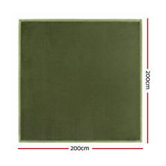 Artiss Tatami Mat Floor Mattress 3cm Thick Futon Mattresses Mellow Mat Rugs Living Room Green