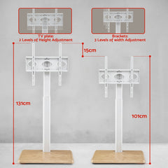 Artiss TV Stand 24-55" Swivel Height Adjustable Floor Mount for TVs