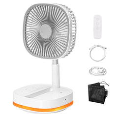 Telescopic Fan 20000mAh Up to 88h Portable Oscillating Height Adjustable Rechargeable Collapsible Floor Fan 120 Rotation and 180 Tilt With 4 Speed
