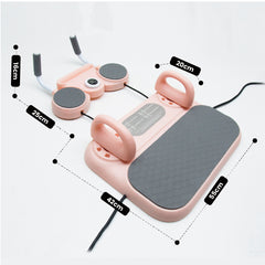 6-In-1 Training Board Multifunctional Push-Up Chest Muscles Abs Exercise Board with Resistance Bands and Real Time Display Portable Home Gym Equipment