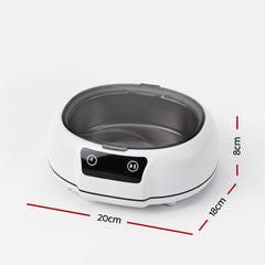 Devanti Ultrasonic Cleaner 700mL 48kHz Jewellery Cleaning Machine with Stainless Steel Tank White