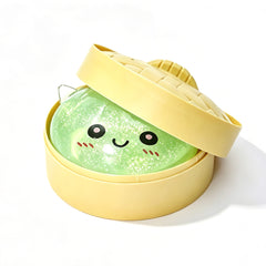 Green Unicorn Squishy Fidget Toy Soft Glitter Sensory TPR Stress Relief Ball Dumpling Mystery Box for Adults Kids Teens Party Holiday Birthday Gift 95x50mm