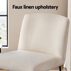 Artiss Accent Chair Armchair Cross Leg Beige