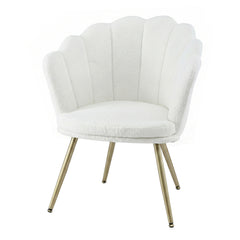 Artiss Armchair Teddy Fleece White Callista