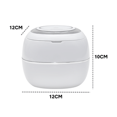 Ultrasonic UV Cleaner Portable 42khz Dual Mode Cleaner 180-220ml with Chamber and Timer for Dentures Aligner Retainer Dental and Jewellery Cleaning Machine