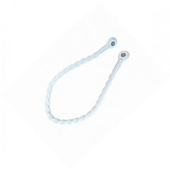 Magnetic weaved rope tieback White