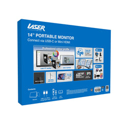 Laser 14 inch USB-C Portable Display