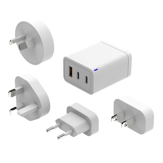 Laser 65W GaN Travel Charger with 4 Adaptors