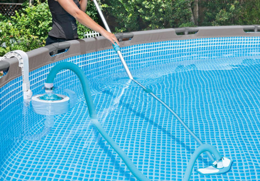 Intex 7.6m x 3.8cm Vacuum Pool Hose Lightweight/Flexible/Removable Fitting 29083