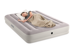 Intex Queen Dura-Beam Prestige Mid-Rise Airbed w/ USB150 Pump- 64179