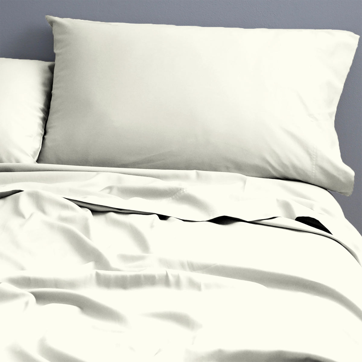 Natural Cotton 500 Thread Count Ivory Sheet Set by Park Avenue Queen
