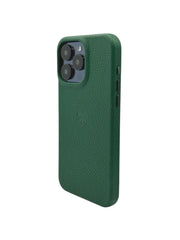 Lovefone Genuine Crafted Leather Case iPhone 15 Pro Verde