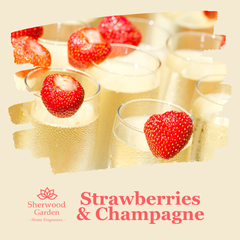 Strawberries & Champagne Soy Candle Tin 165g