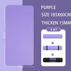 Thickened Anti-Slip Yoga Mat Exercise Pilates Foam Mat