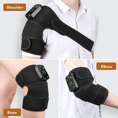 Cordless Heating Knee Pad With Massage Function - Black